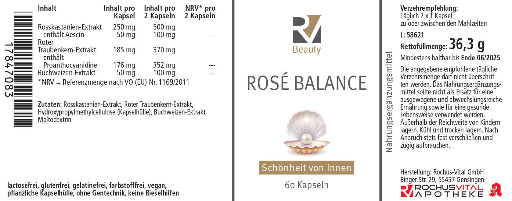 ROCHUS Vital Rose Balance Kapseln